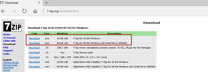 7 ZIP File download